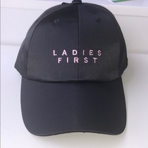 Black “Ladies First” hat - new with tags!!!